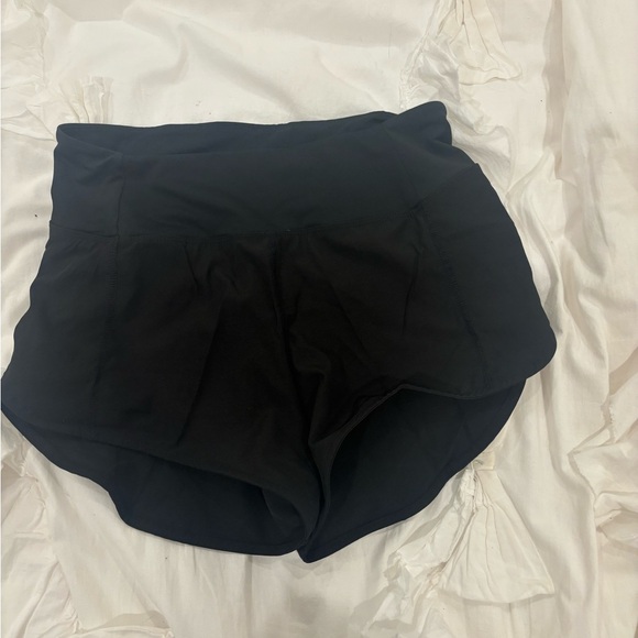 lululemon athletica Pants - black lulu speed up shorts size 4 and 4”